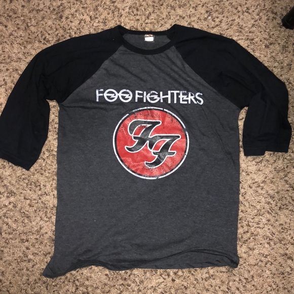 foo fighters baseball tee